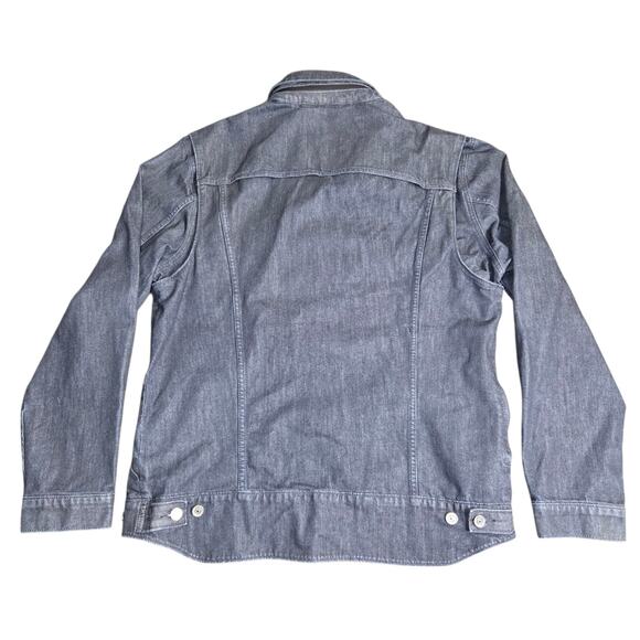 Levis Commuter Pro Denim Men's Trucker Jacket Indigo Blue Men’s XL Vented Hooded - Picture 3 of 16